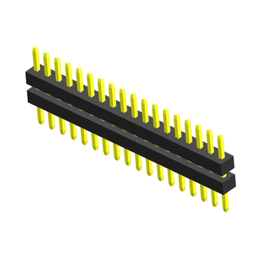 1.0mm pitch dual row DIP two layer male header