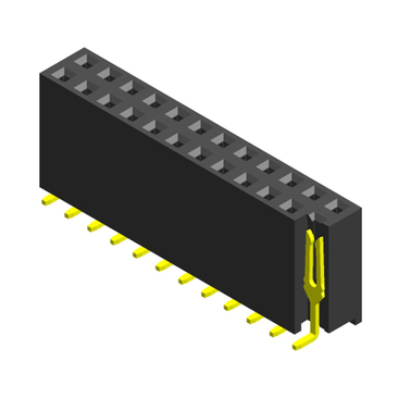 2.54mm double row SMT female header Y terminal