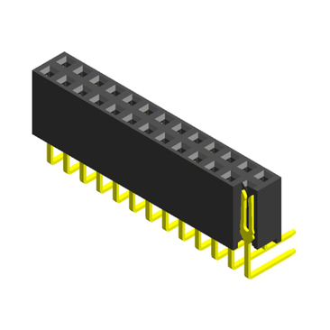 2.54mm double row right angle female header