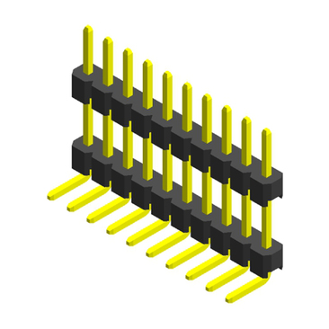 2.0mm pitch single row board spacer right angle pin header