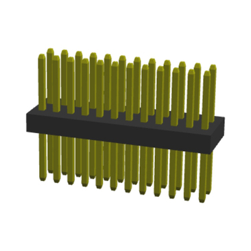0.8mm x1.2mm pitch dual row straight male header